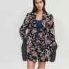 Veste Blazer femme - Imprimé fond noir