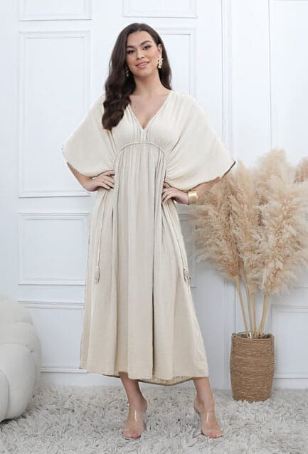 Robe longue avec Lin