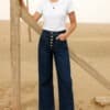 Jeans femme large droit - Jeans Brut